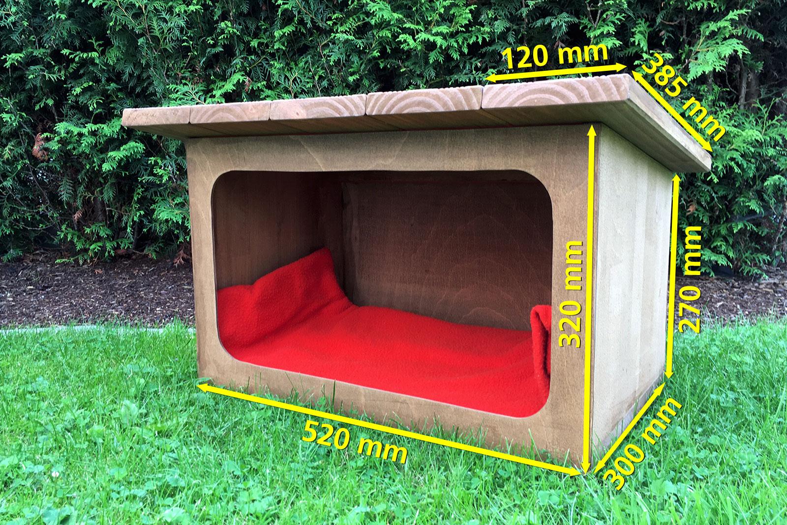 Kleines Katzenhaus aus Holz selber bauen - so geht's